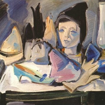 Oscar di Prata - Natura morta con scarpetta azzurra